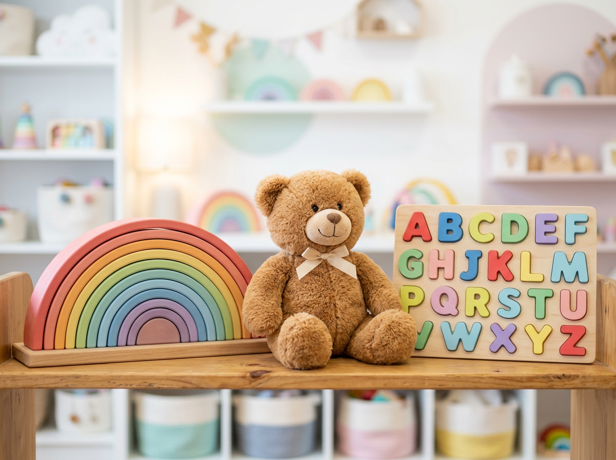 Rainbow Wooden Stacker & Wooden Toys