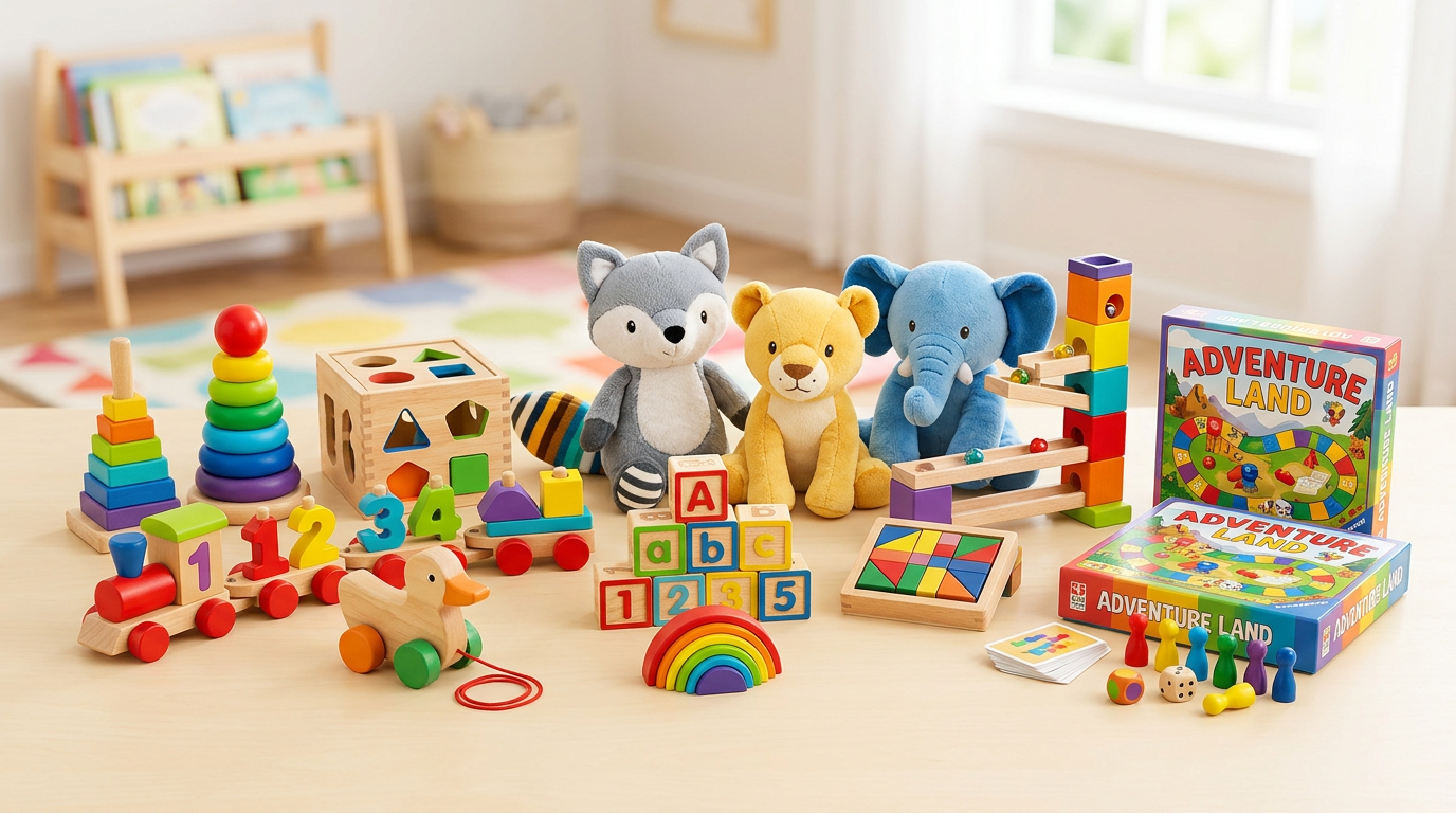 Curated colorful toy collection by WonderNest Toys